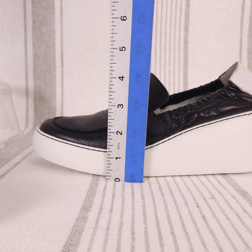 FLY London Loafer Shoes DULI620FLY Womens 9 Black Leather Platform Slip On - Picture 9 of 10